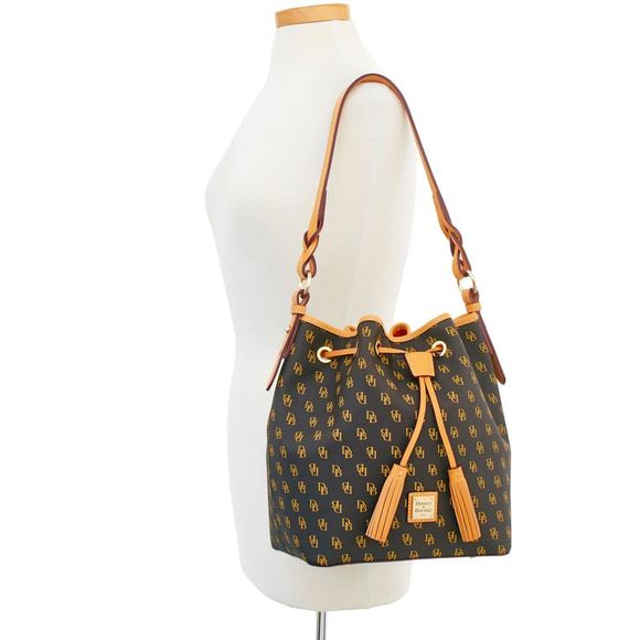 Dooney & Bourke Blakely Tasha Drawstring Shoulder Bag - Brown Tmoro - Picture 4 of 4